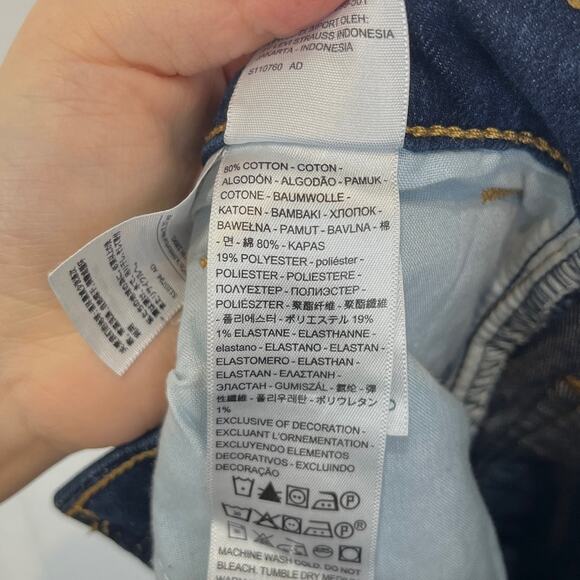 LEVI'S Levis Womens 725 High Rise Bootcut Jeans Slim Leg Zip Fly Blue Size 27 - Picture 7 of 9